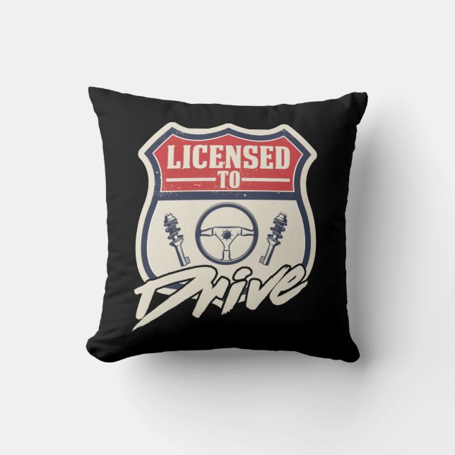 Coussin Examen du permis de conduire passé Nouveau pilote (Recto)