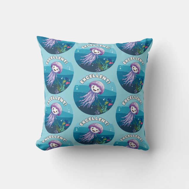 Coussin Excellent !, Jelly Fish (Recto)