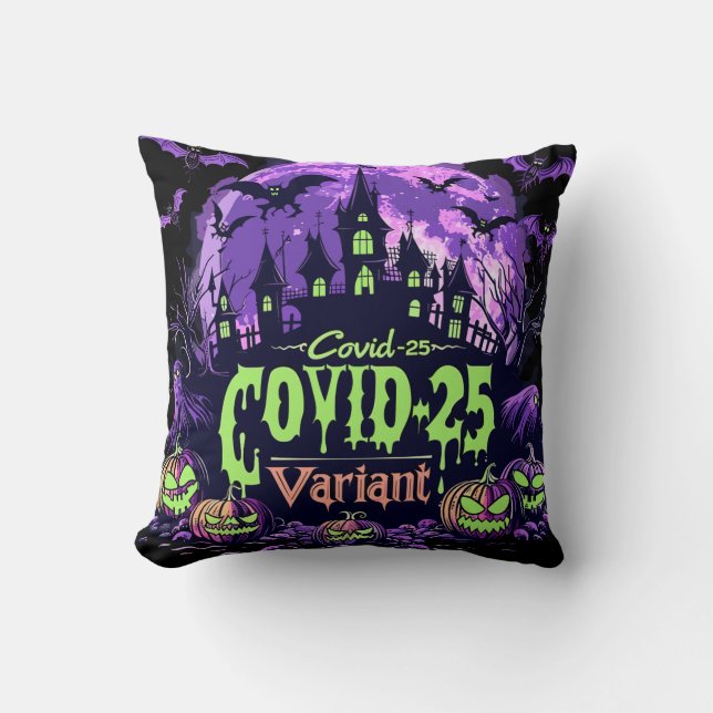 Coussin ExDesigner | Halloween | Variante Covid-25 (Recto)