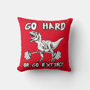 Coussin Exercice - Go Hard ou Go Extinct - T-Rex Deadlift
