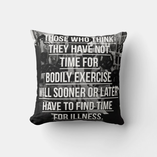 Coussin Exercice - Motivation de l'entraînement (Recto)