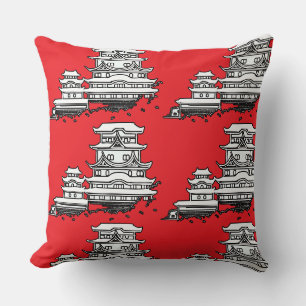 Coussin Exotique au-dessus de rouge