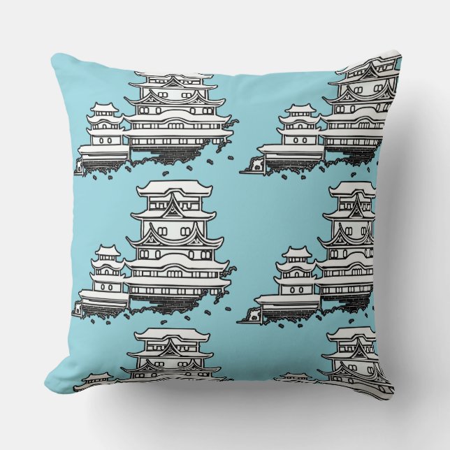 Coussin Exotique au-dessus du bleu lt (Recto)