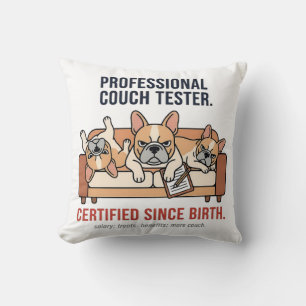 Coussin Expert Professionnel de la Sieste Bouledogue Franç