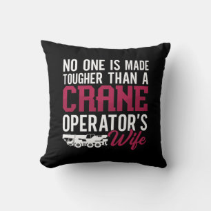 Coussin Exploitant de grue Construction de la femme de l'e
