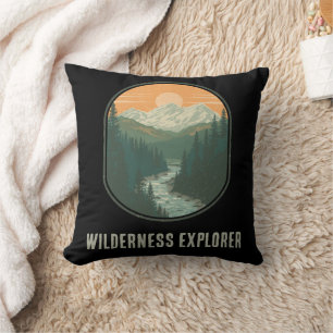 Coussin Explorateur de la nature personnalisé Montagne 
