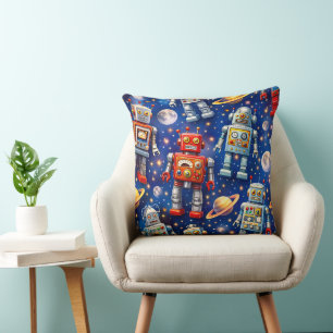 Coussin Exploration robotique d'art cosmique
