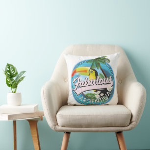 Coussin explorer le logo fabuleux de l'Argentine