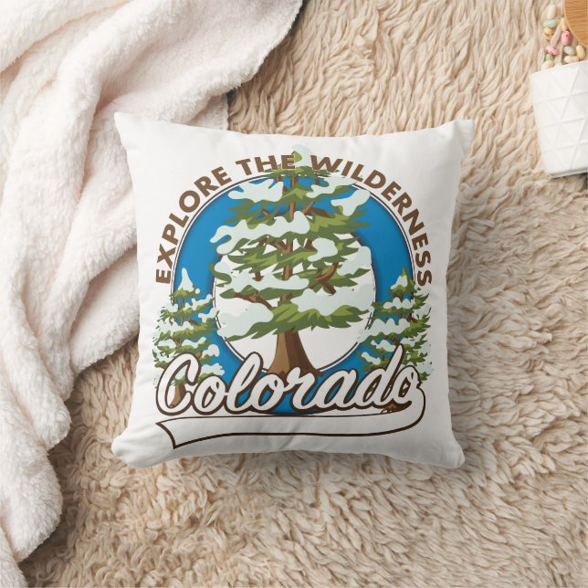 Coussin Explorez la nature sauvage, Colorado (Couverture)