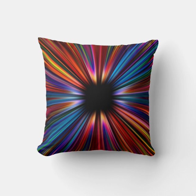 Coussin Explosion colorée de starburst (Recto)