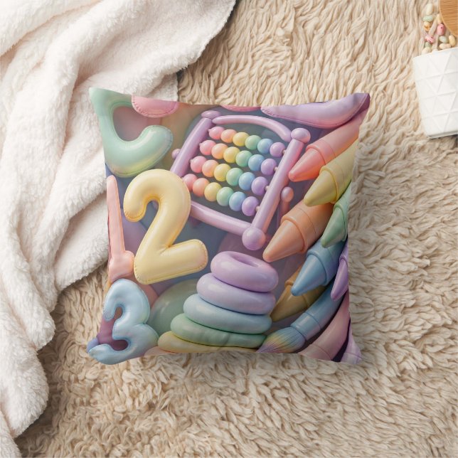 Coussin Explosion d'apprentissage Pastel ABC - Éducationne (Couverture)