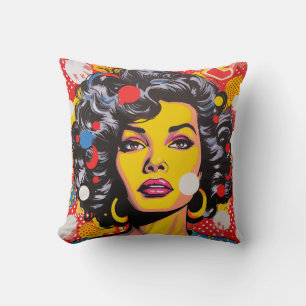 Coussin Explosion d'art pop