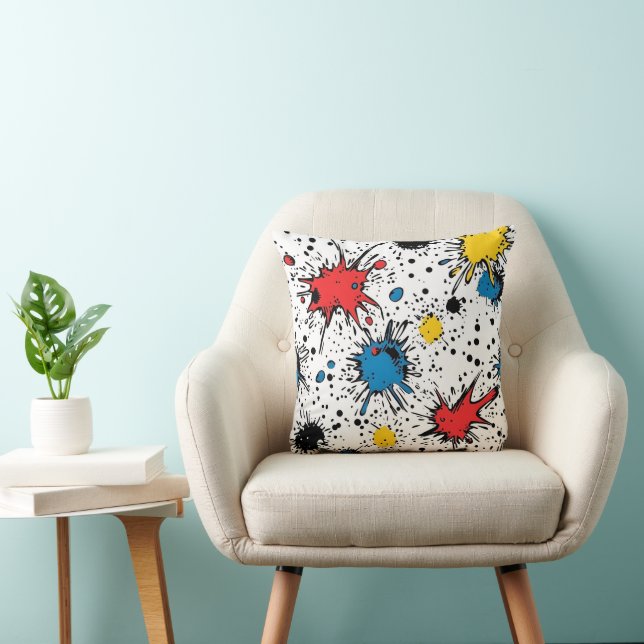 Coussin Explosion de bande dessinée Pop Art (Chaise)