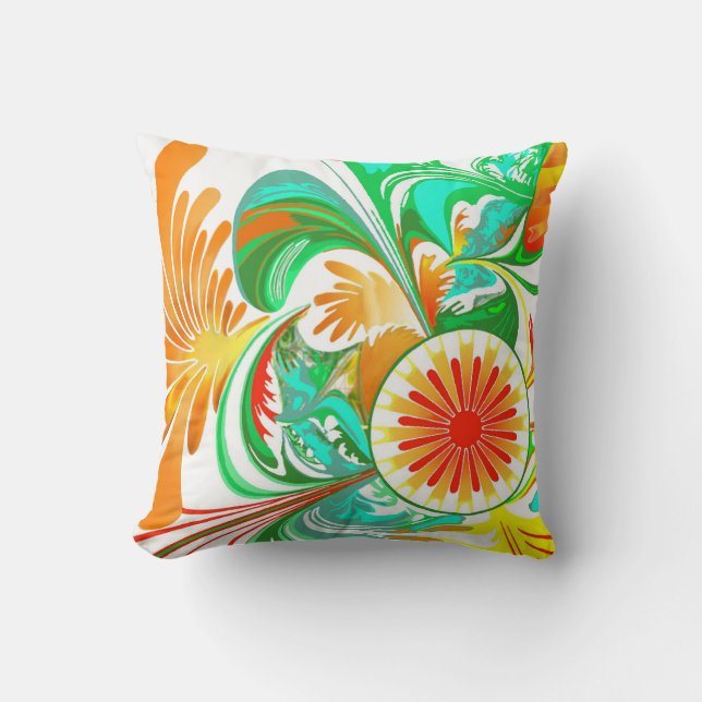 Coussin Explosion de Citrus (Recto)