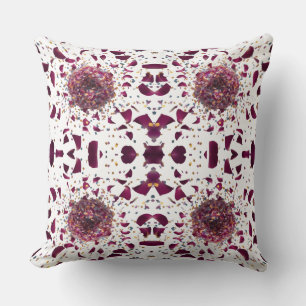 Coussin Explosion de confettis de pétales de rose de luxe