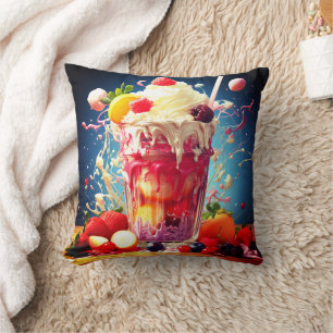 Coussin Explosion de couleur liquide vive