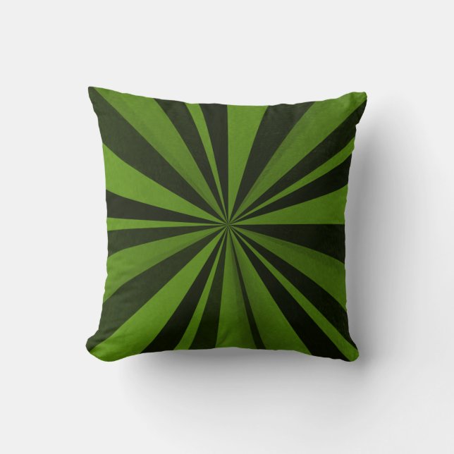 Coussin Explosion de couleur - Vert olive (Recto)