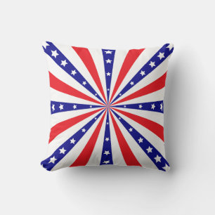 Coussin Explosion de soleil patriotique