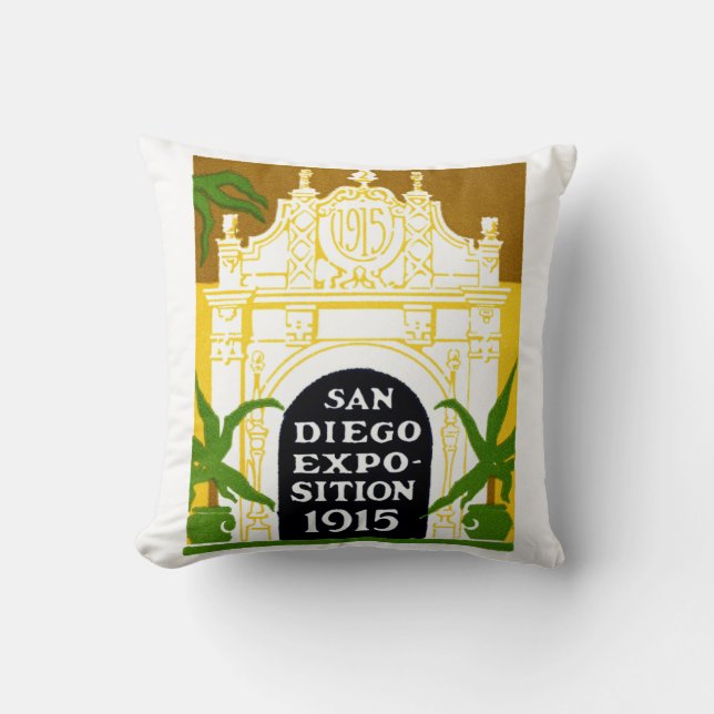 Coussin Exposition 1915 de San Diego (Recto)