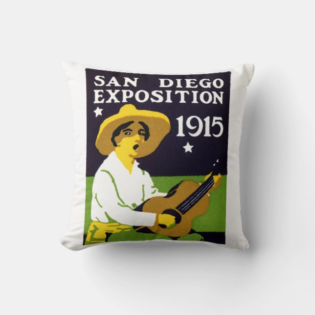 Coussin Exposition de San Diego en 1915 (Recto)