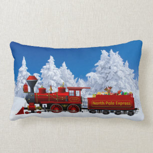 coussin exprès de train de Noël de Pôle Nord