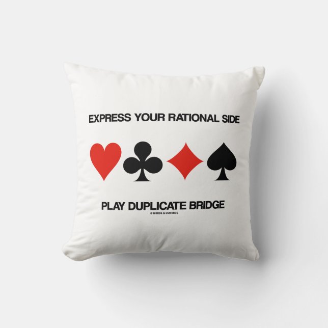 Coussin Express Votre Côté Rationnel Jouer Pont Dupliquer (Recto)