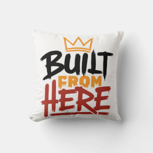 Coussin Expression de fierté et d'authenticité construite