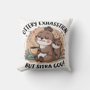 Coussin Expression mignonne de paresseux et bébé Ottery