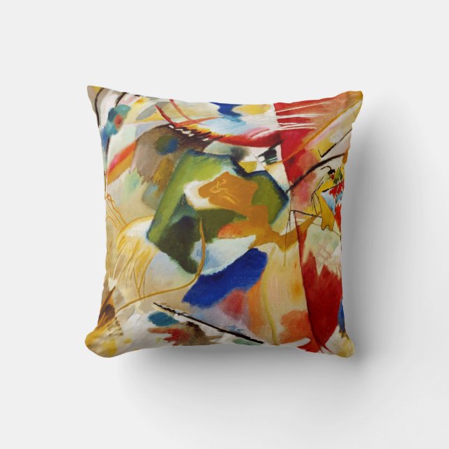Coussin expressionnisme de l'art abstrait moderne (Recto)