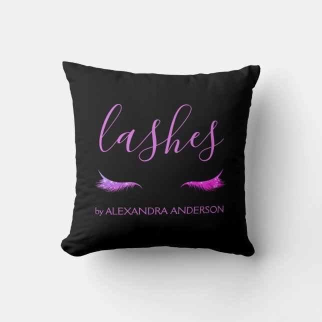 Coussin Extension de Parties scintillant violet et étincel (Recto)