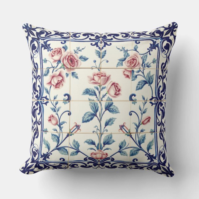 coussin extérieur à filigrane de rose (Recto)
