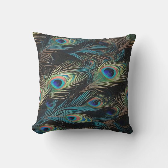Coussin extérieur à plume de paon (Recto)