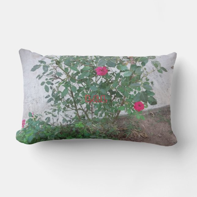 Coussin extérieur avec fleurs (Recto)