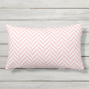 Coussin extérieur   Blush Pink Herringbone Motif