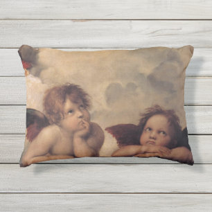 Coussin extérieur de beaux-arts d'anges de