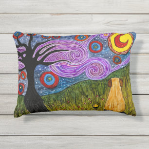 Coussin extérieur de nuit étoilée de chienchien