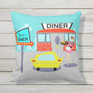 coussin extérieur de wagon-restaurant des années