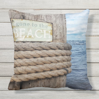 Coussin extérieur d'été d'amants de plage