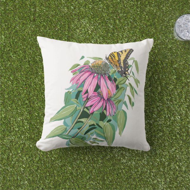 Coussin extérieur Echinacea (Herbe)