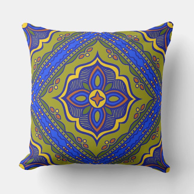 Coussin extérieur en carreau de Talavera (Recto)