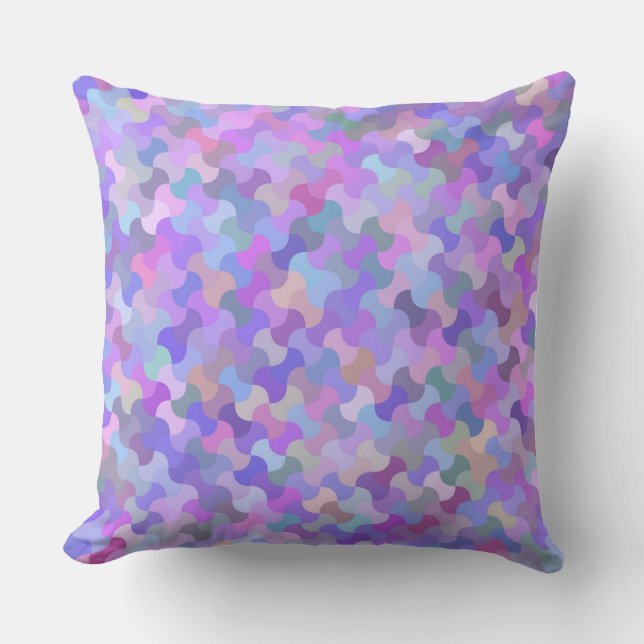 coussin extérieur en mosaïque pastel (Recto)