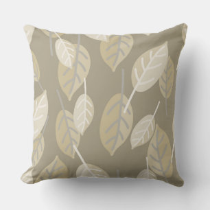 coussin extérieur feuille