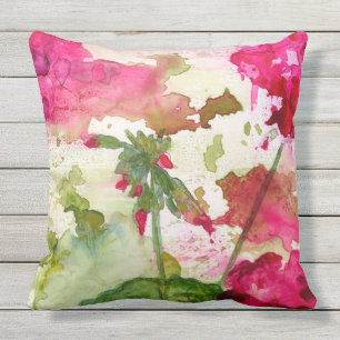 coussin extérieur floral