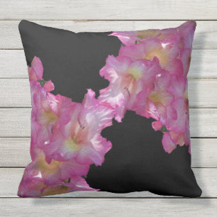 Coussin extérieur floral de Grapic de glaïeul ro