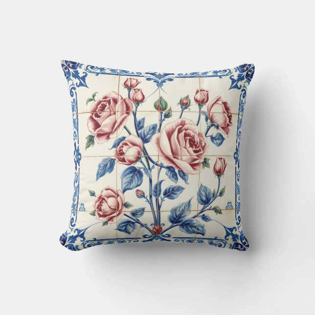 coussin extérieur jardin de roses (Recto)