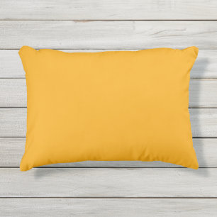 Coussin extérieur jaune de moutarde