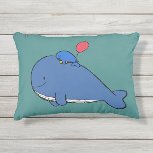 Coussin extérieur mignon superbe de baleine
