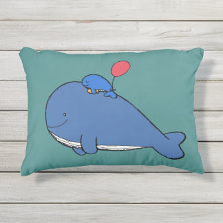 Coussin extérieur mignon superbe de baleine