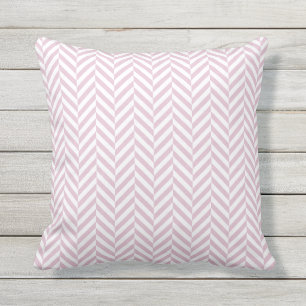 Coussin extérieur Motif de Herringbone rose