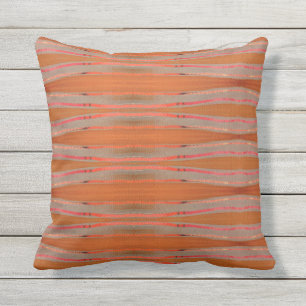 Coussin extérieur - Orange brûlé, Artisanal gris